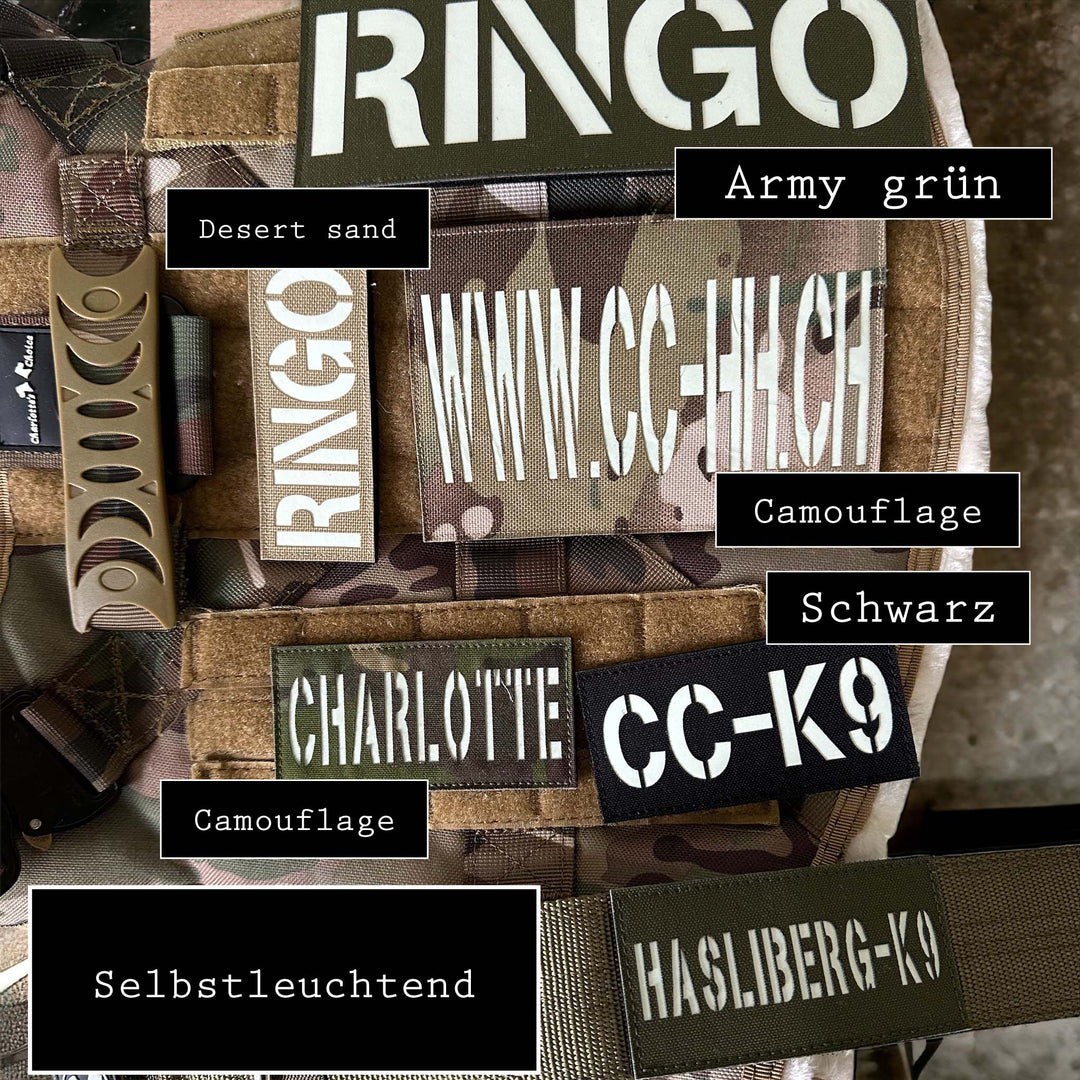Ringo Halsband 5cm breit (38 cm-71 cm) - army-grün