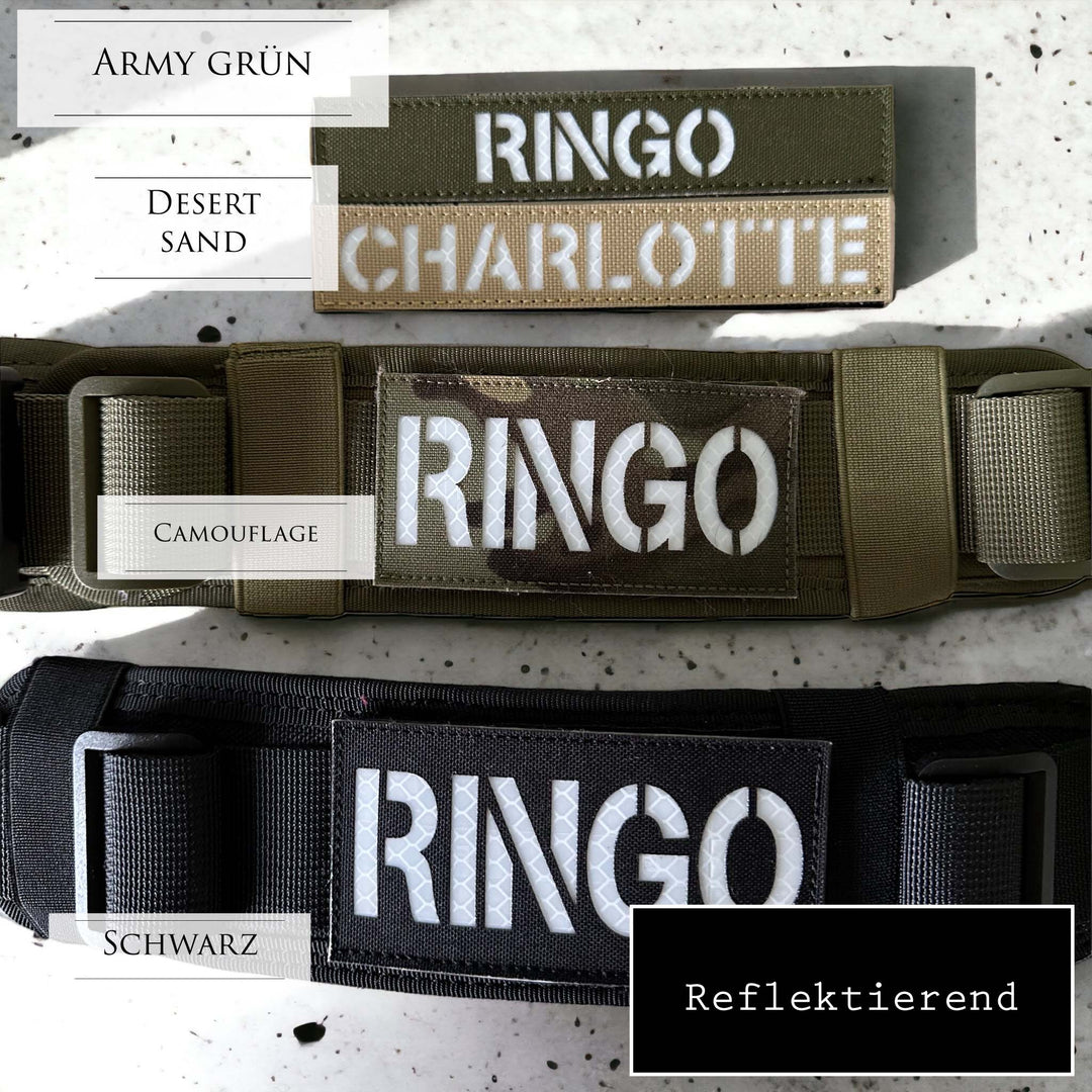 Ringo Halsband 5cm breit (38 cm-71 cm) - army-grün