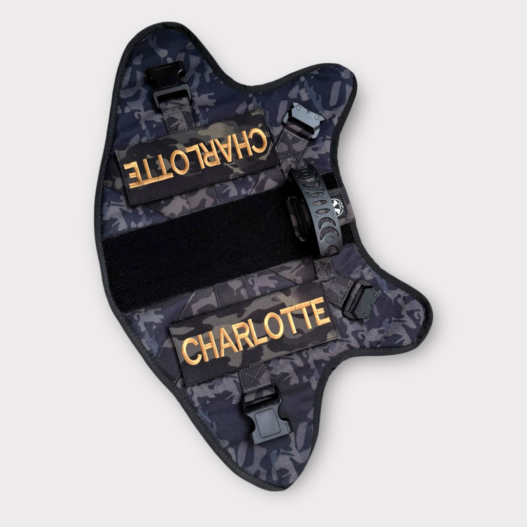 Alltrail CC-K9 Eco light Hundegeschirr  - Black camouflage