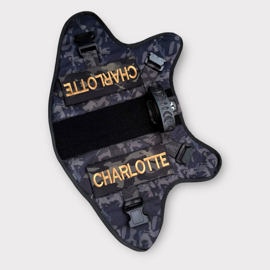 Alltrail CC-K9 Eco light Hundegeschirr  - Black camouflage