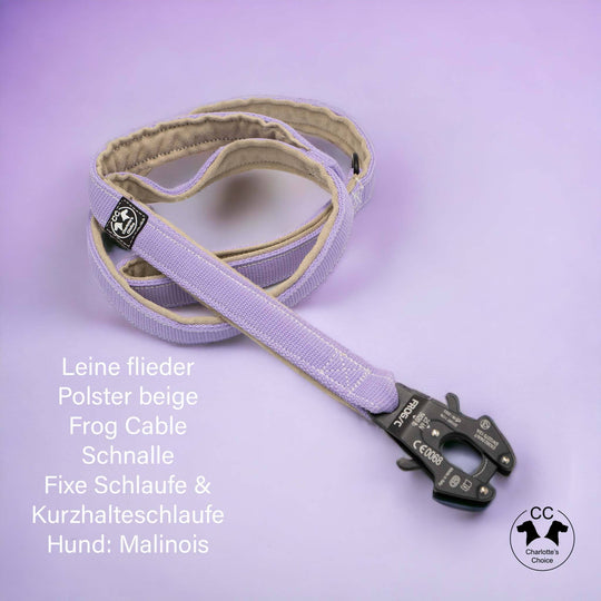 2.5 cm Leine personalisiert mit Standard-Karabiner, Frog Cable oder Frog 360