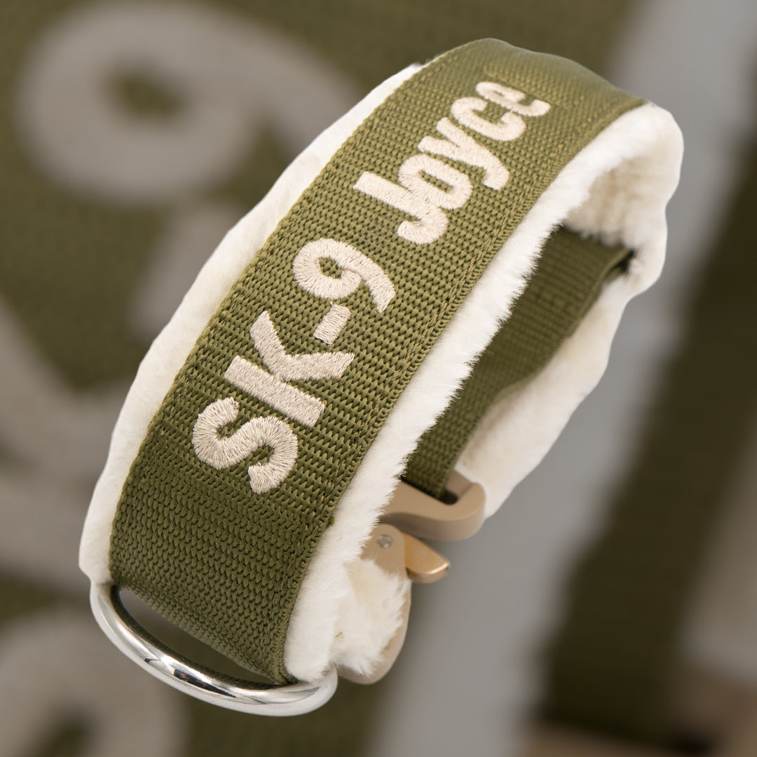 Winter Line Your Choice Halsband 2.5 cm/4 cm/5 cm breit personalisiert mit Plüschpolsterung