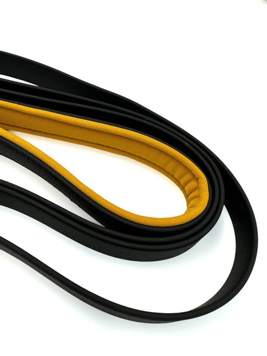 Biothane Laufleine 1 m/ 2 m/ 3 m/ 10 m Länge - 2 cm Breite mit grossem Messing Karabiner