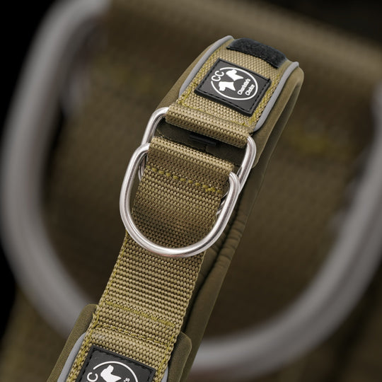 Comfo-Zugstopp 5 cm breit (41 cm-74 cm) personalisierbar - army-grün