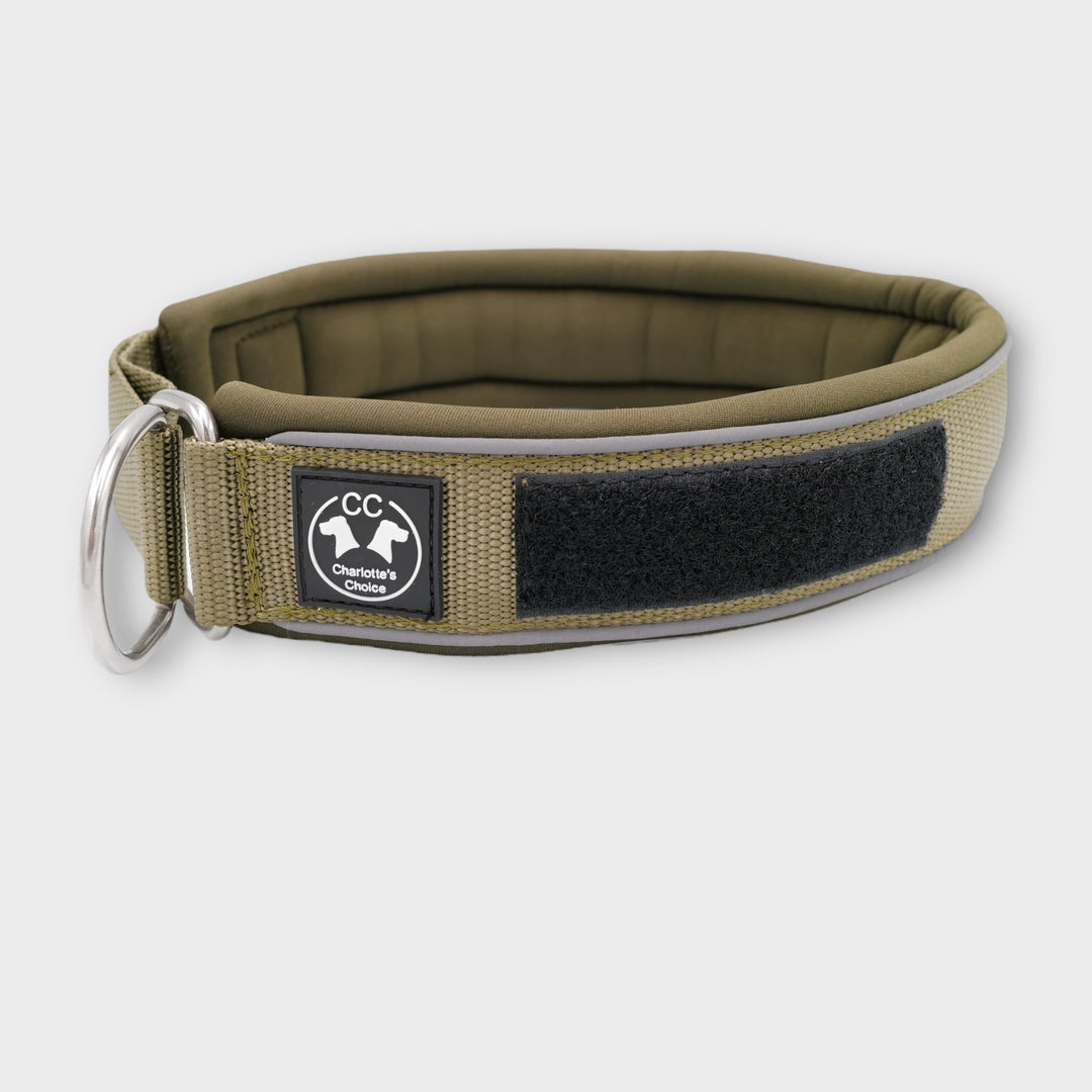 Comfo-Zugstopp 5 cm breit (41 cm-74 cm) personalisierbar - army-grün