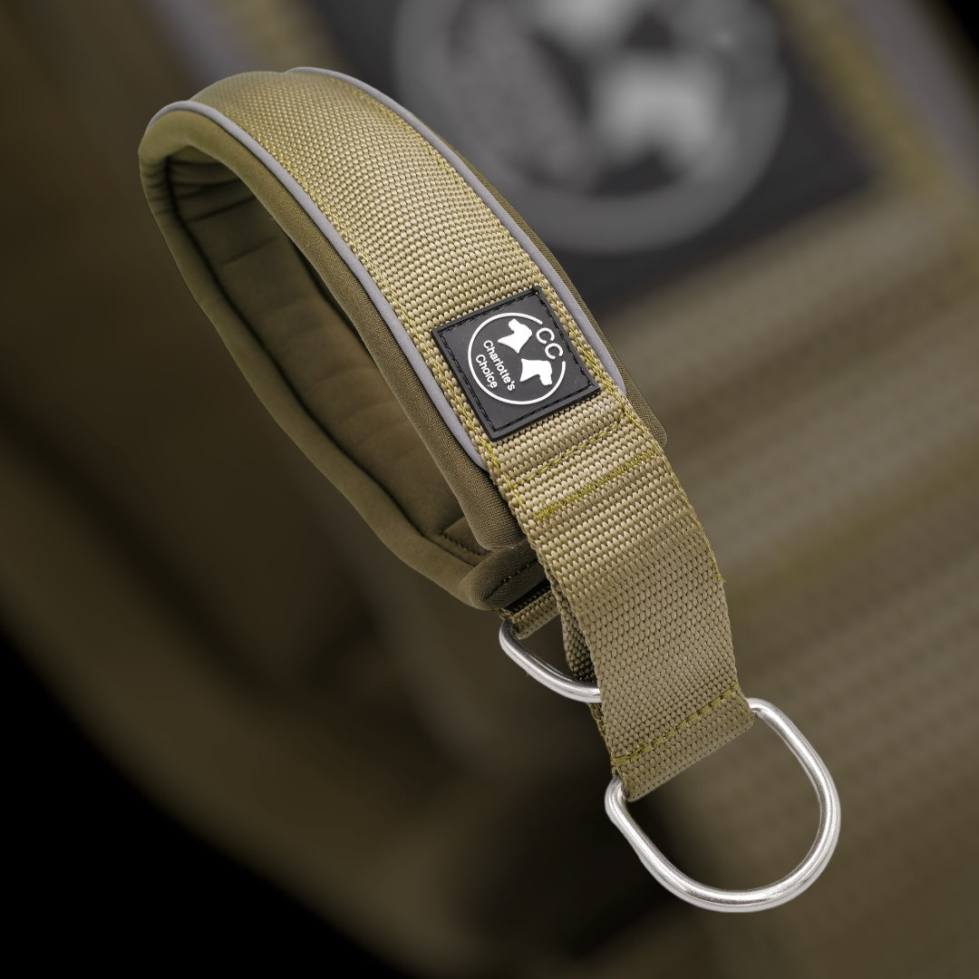 Comfo-Zugstopp 5 cm breit (41 cm-74 cm) personalisierbar - army-grün
