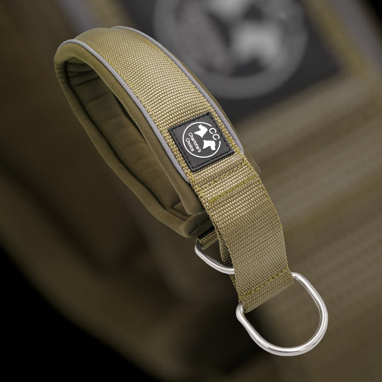 Comfo-Zugstopp 5 cm breit (41 cm-74 cm) personalisierbar - army-grün