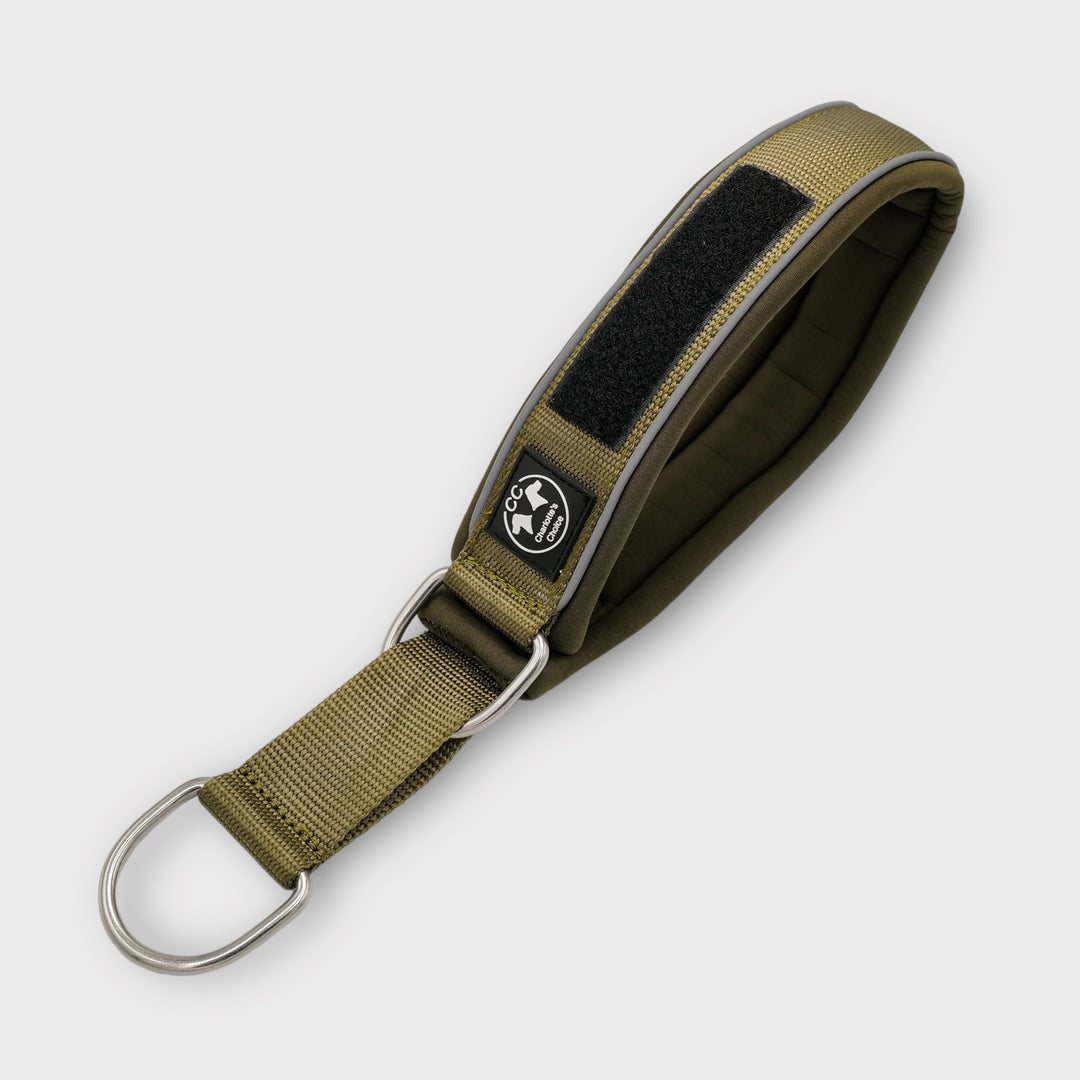 Comfo-Zugstopp 5 cm breit (41 cm-74 cm) personalisierbar - army-grün