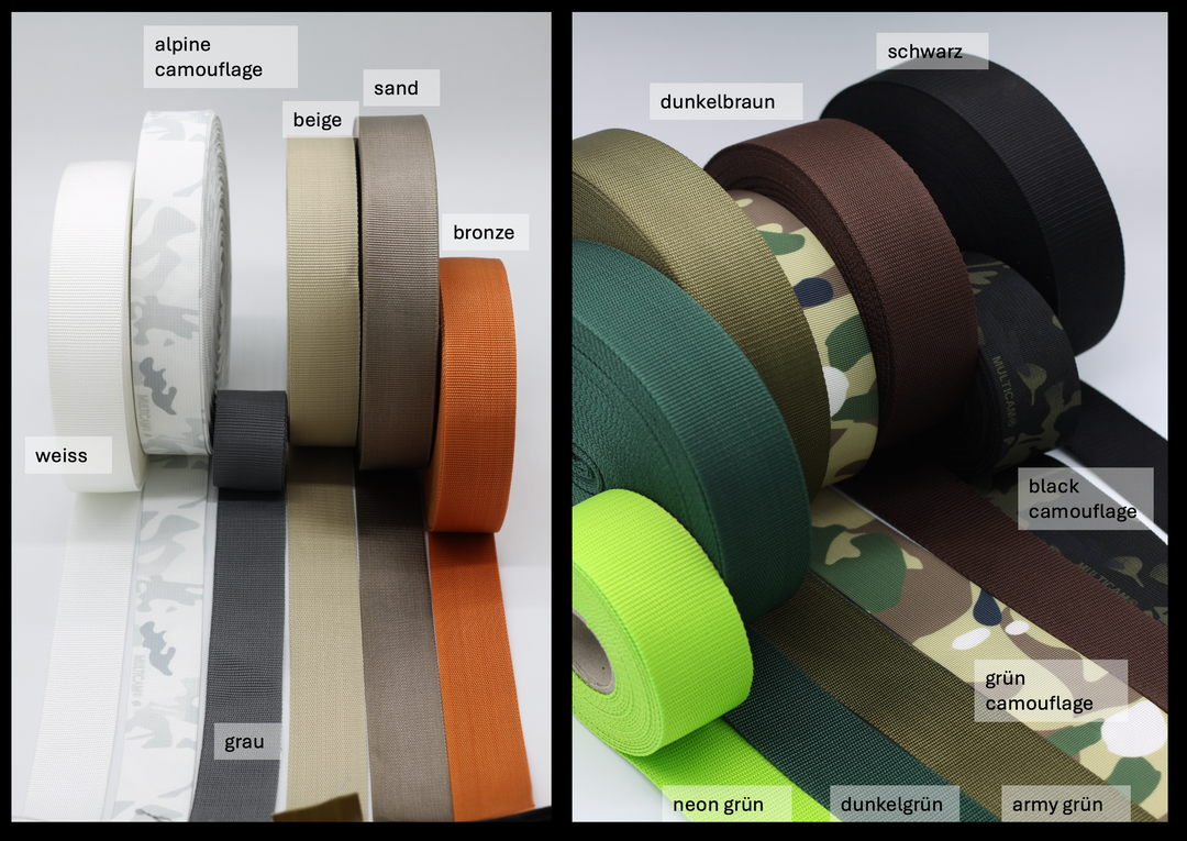 4 cm breite Leinen mit Frog 360 personalisiert