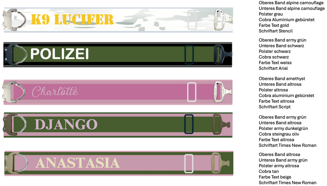 Luxus Heavy Duty Halsband 5 cm /7 cm/ 10 cm für grosse Hunde (zusätzliche Polster-Unterlage)