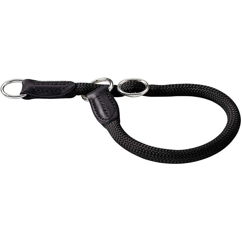Zugstopp Halsband Economy rund (40 cm-57 cm) - schwarz