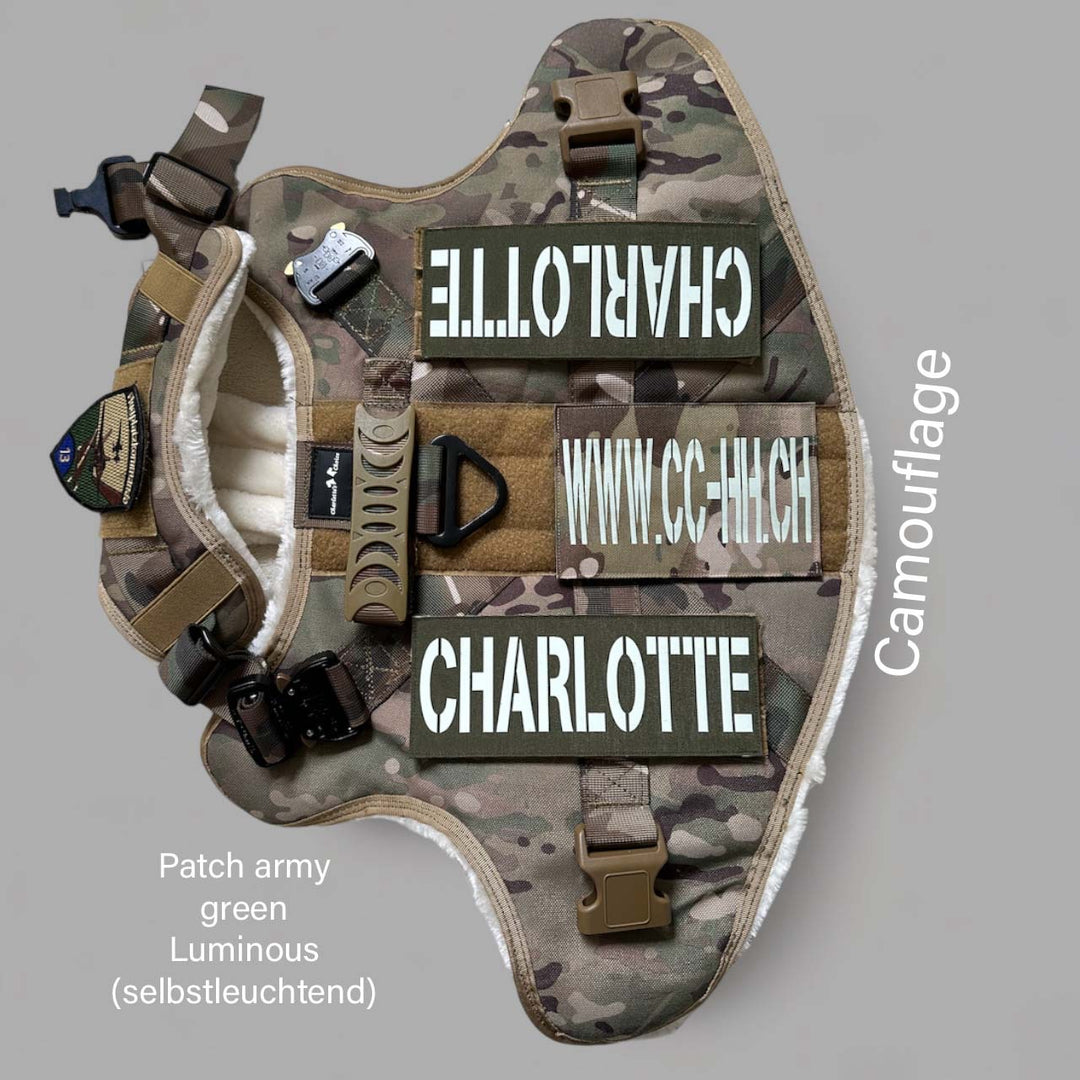 Alltrail CC-K9 Eco light Hundegeschirr  - Black camouflage
