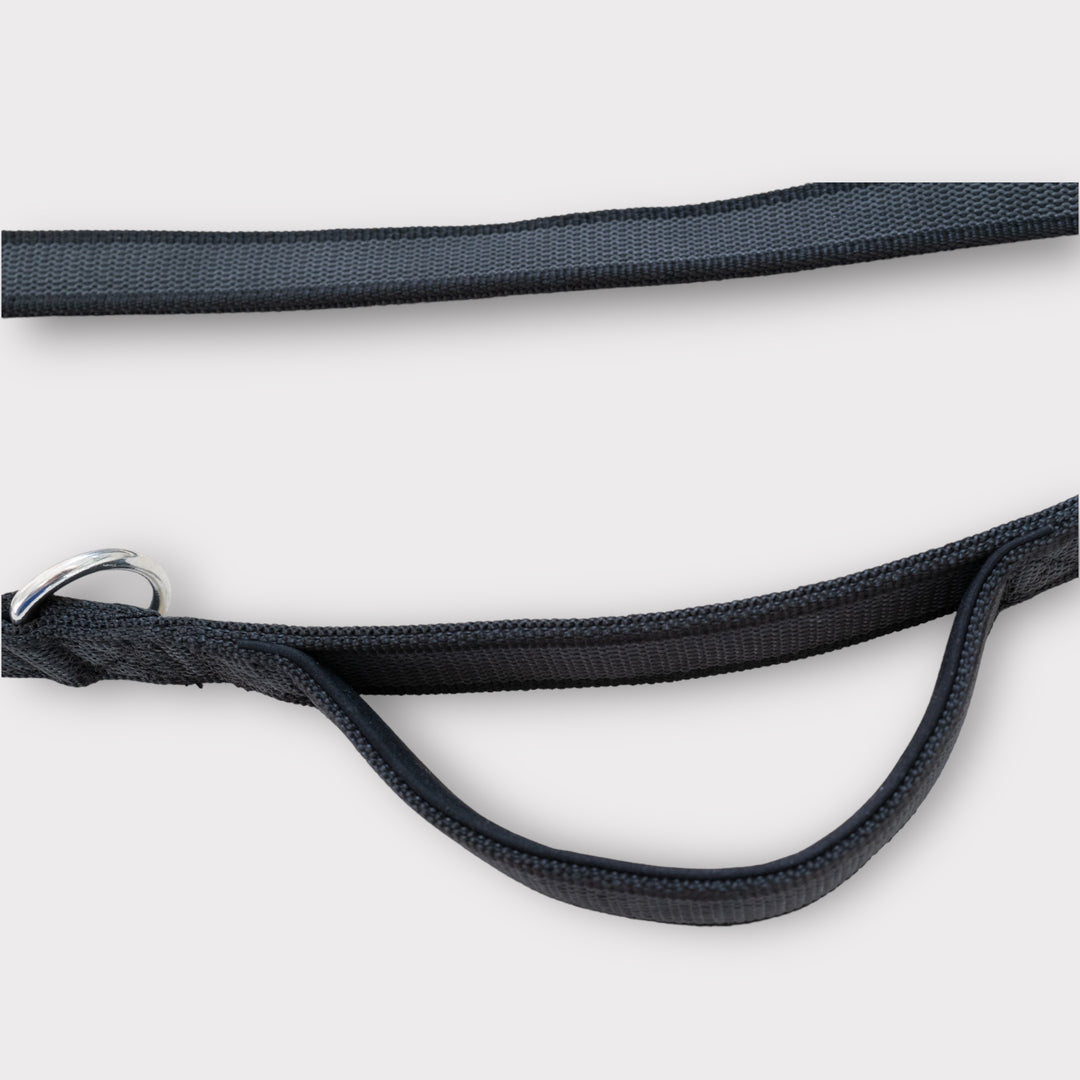 2.5 cm Breite gummierte Leine 2.2 m lang, mit Frog 360 oder Edelstahlkarabiner, verstellbar