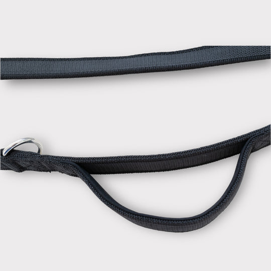 2.5 cm Breite gummierte Leine 2.2 m lang, mit Frog 360 oder Edelstahlkarabiner, verstellbar
