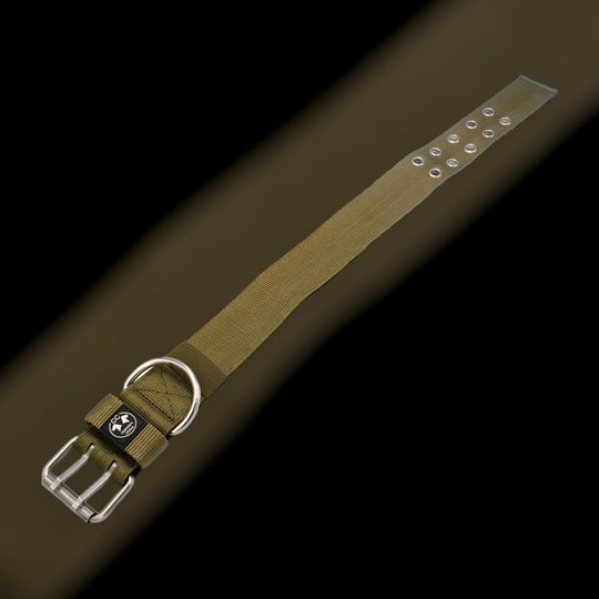Ringo Halsband 5cm breit (38 cm-71 cm) - army-grün