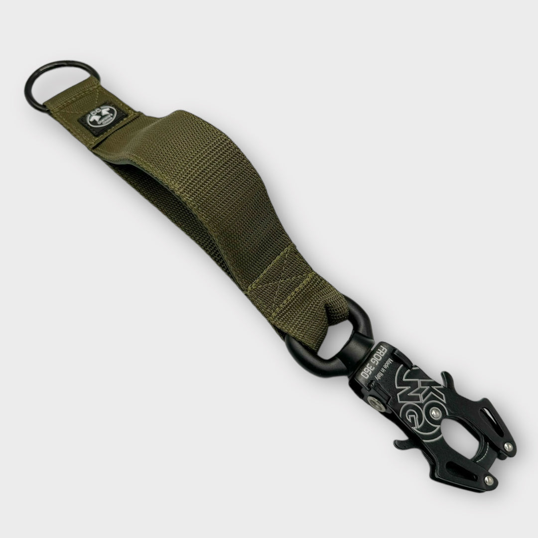 Kurzführer 39 cm mit Kong 360 - army grün/schwarz