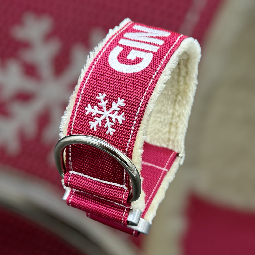 Winter Line Your Choice Halsband 2.5 cm/4 cm/5 cm breit personalisiert mit Plüschpolsterung
