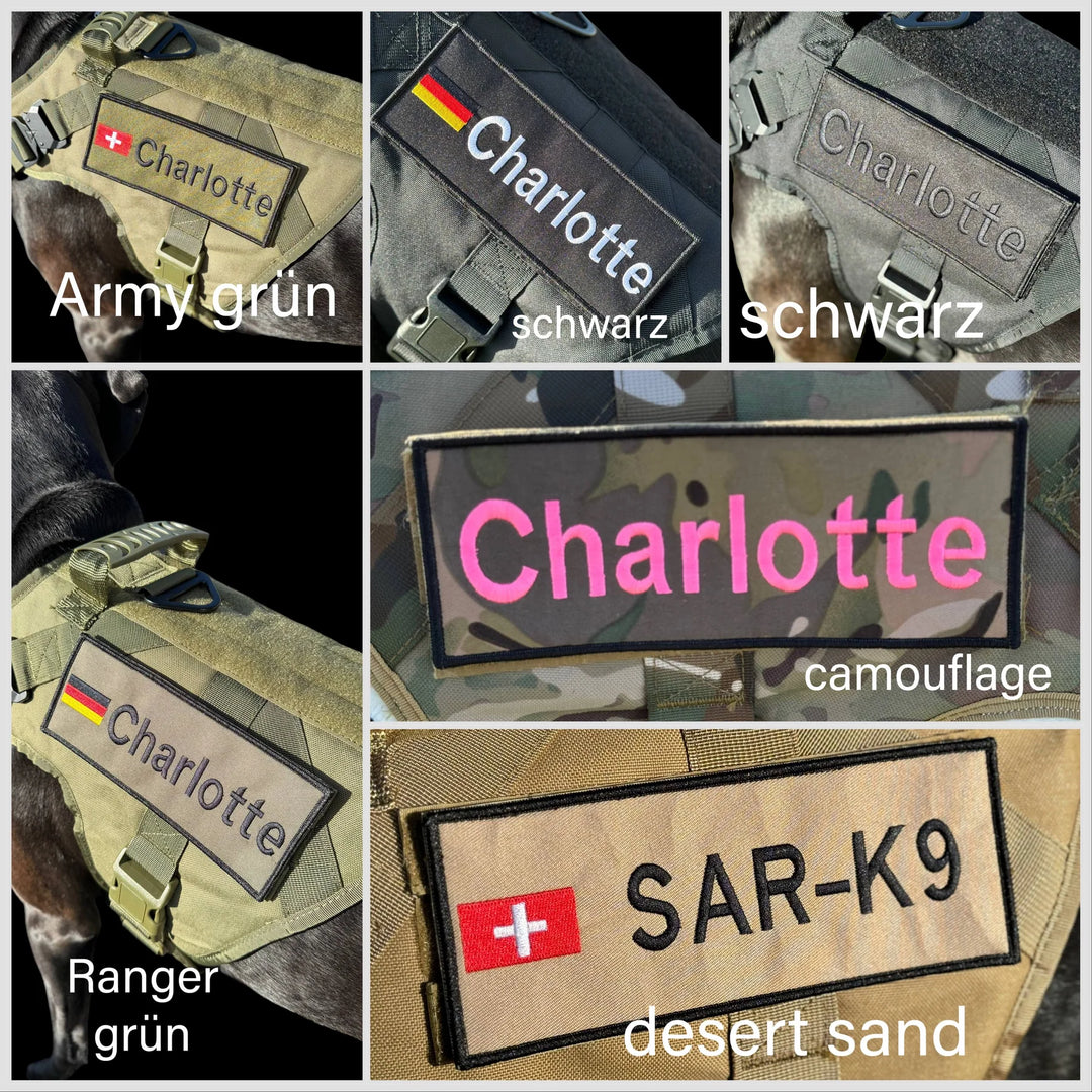 Comfo-Zugstopp 5 cm breit (41 cm-74 cm) personalisierbar - army-grün
