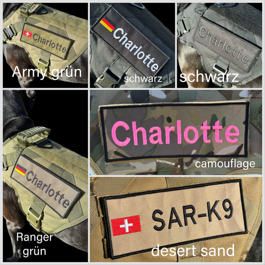 Comfo-Zugstopp 5 cm breit (41 cm-74 cm) personalisierbar - army-grün