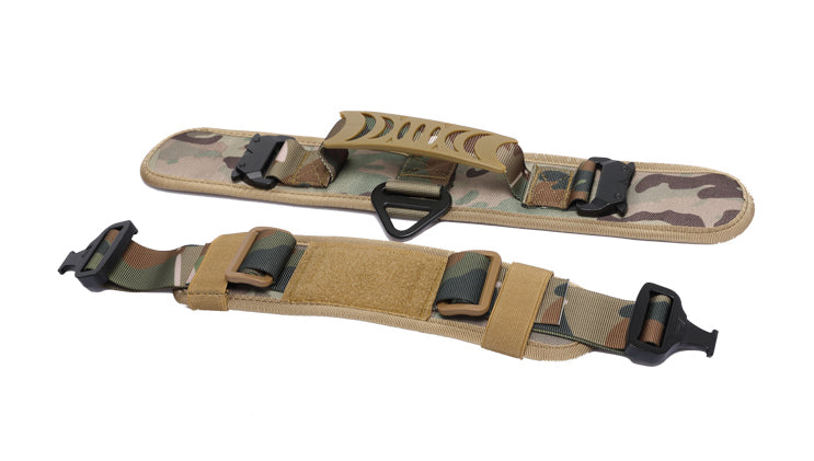 Heavy Duty 7 cm breit mit 2 taktischen Schnallen (41 cm-65 cm) mit Griff