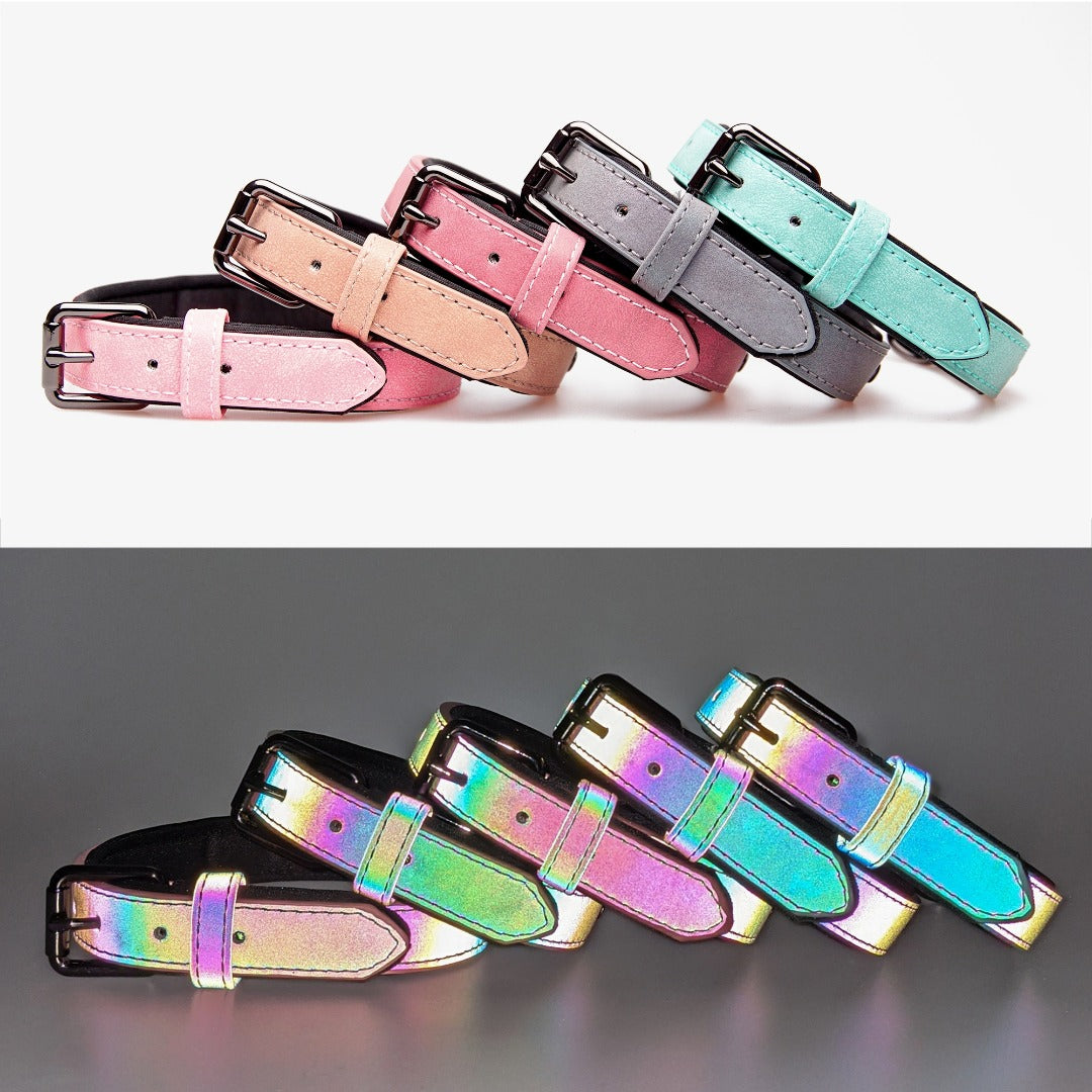 SpaceTec-Reflektorhalsband von Charlotte's Choice (48 cm-58 cm) - pink