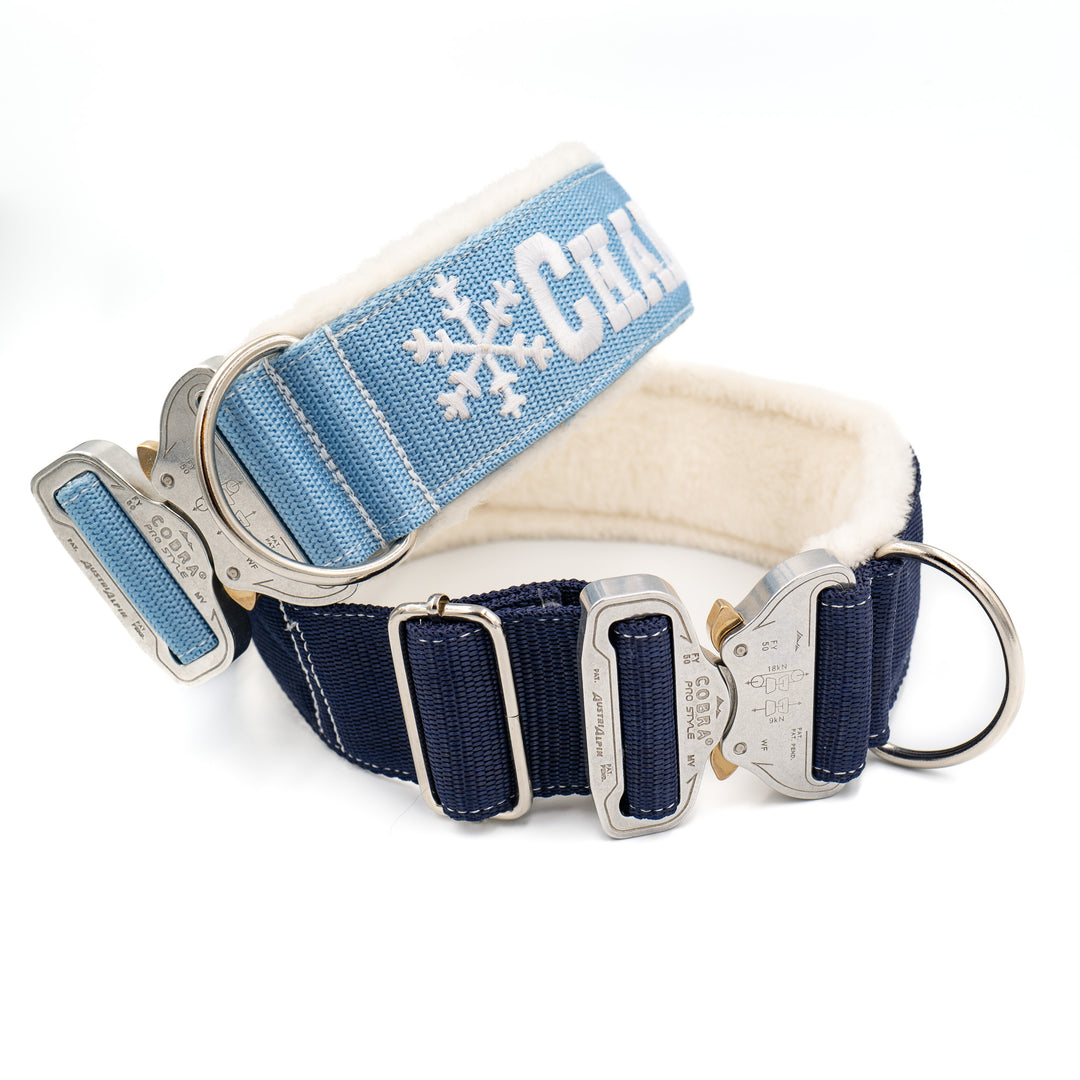 Winter Line Your Choice Halsband 2.5 cm/4 cm/5 cm breit personalisiert mit Plüschpolsterung