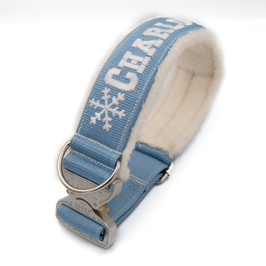Winter Line Your Choice Halsband 2.5 cm/4 cm/5 cm breit personalisiert mit Plüschpolsterung
