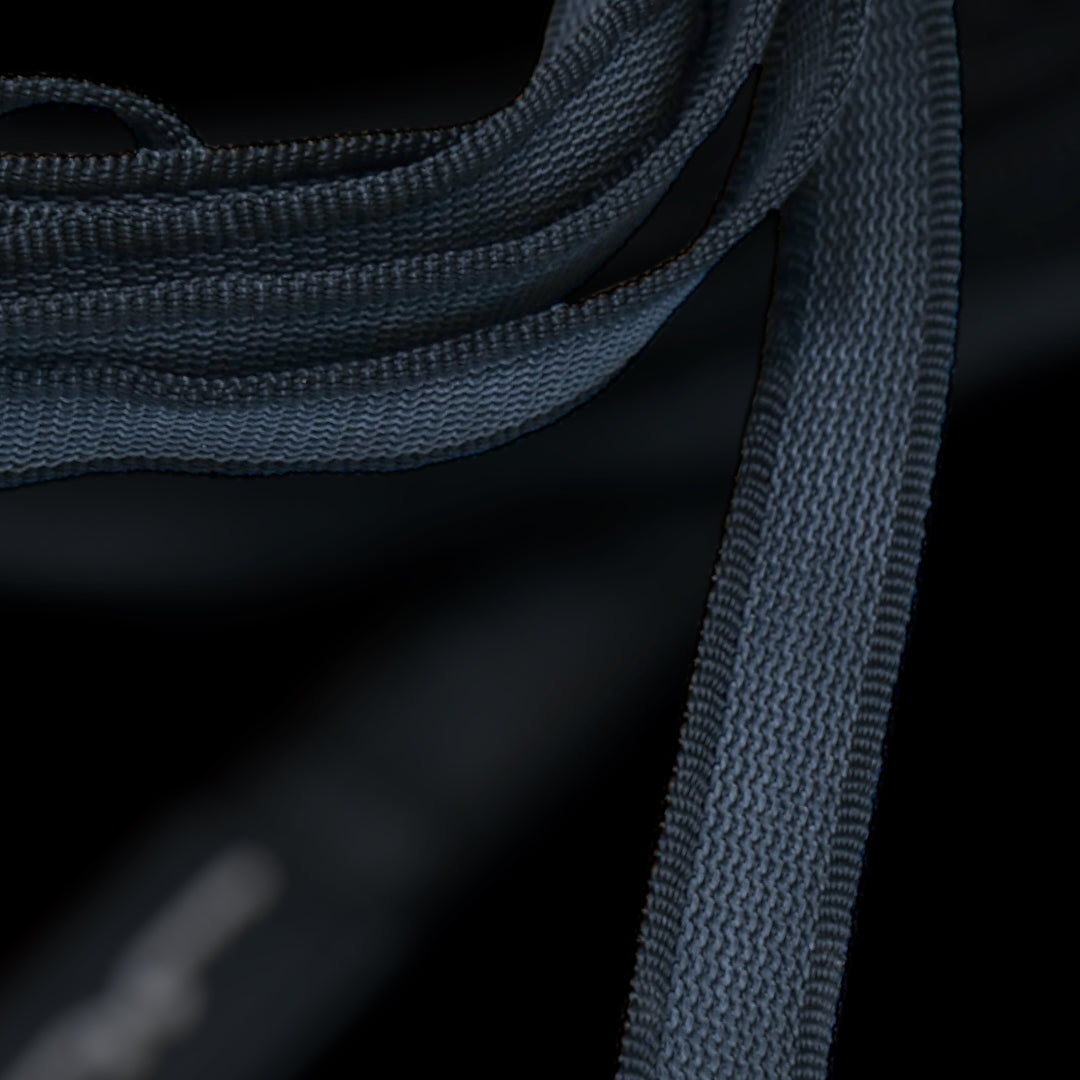 Gummierte Laufleine 5 m/2.5 cm breit mit grossem Messingkarabiner