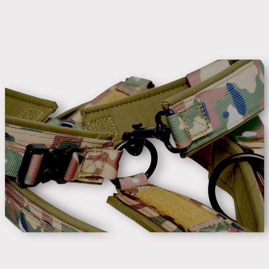 Tac Team Halfter mit Namenpatches - camouflage