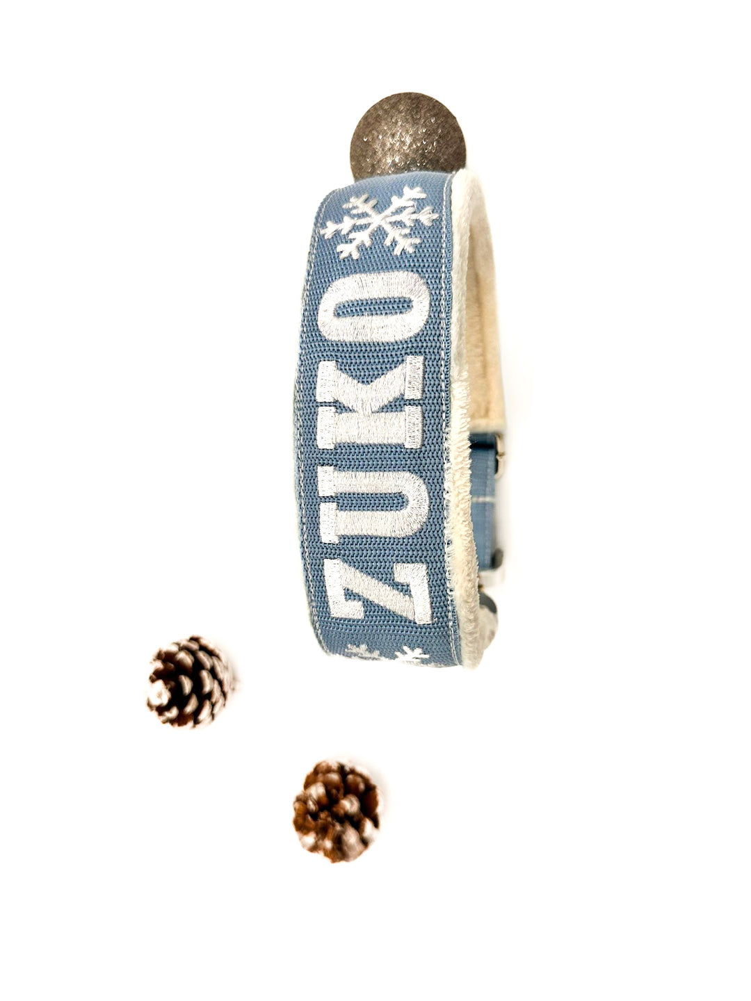 Winter Line Your Choice Halsband 2.5 cm/4 cm/5 cm breit personalisiert mit Plüschpolsterung
