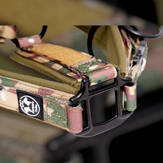Tac Team Halfter mit Namenpatches - camouflage