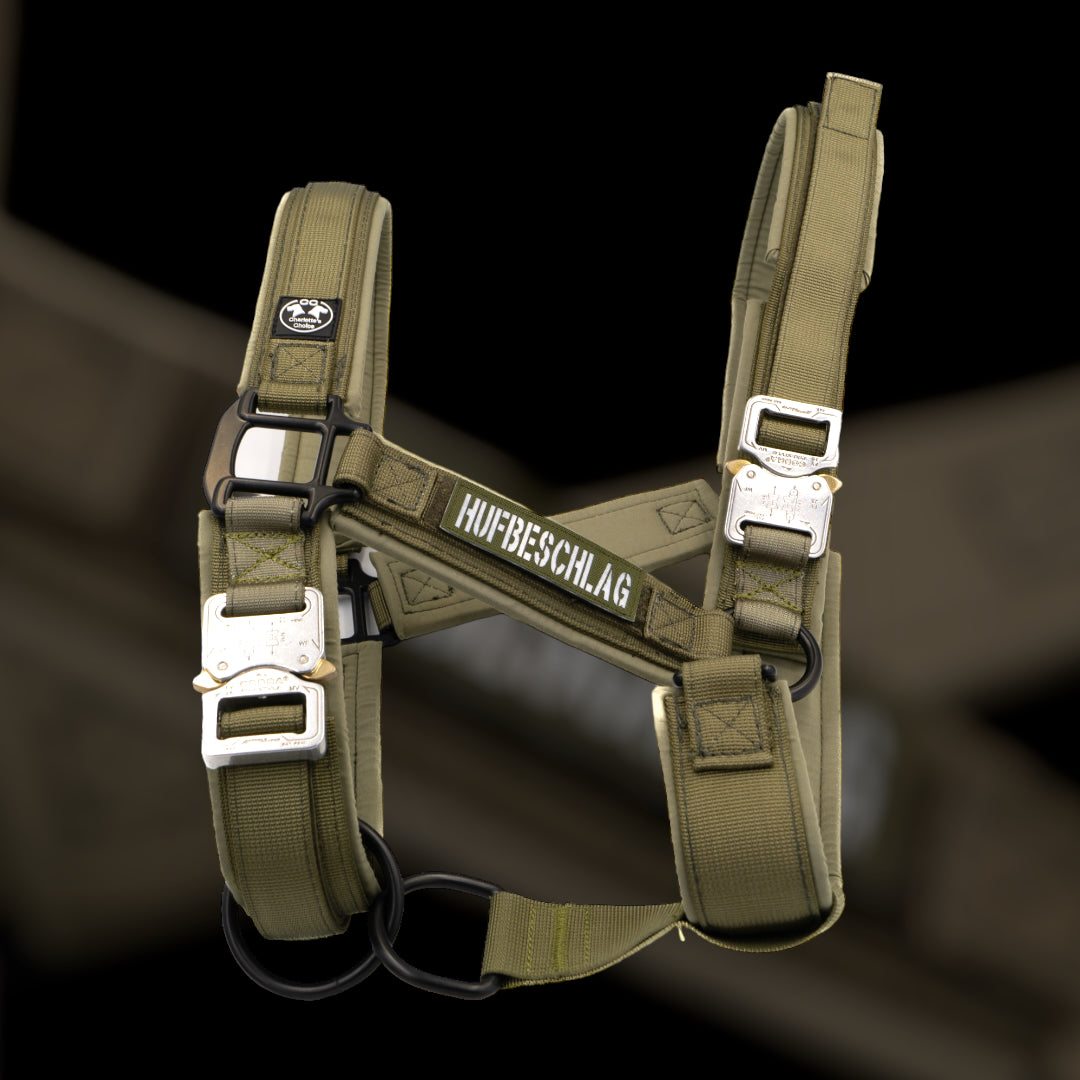 Tac Team Cobra Halfter mit Namenpatches - army-grün