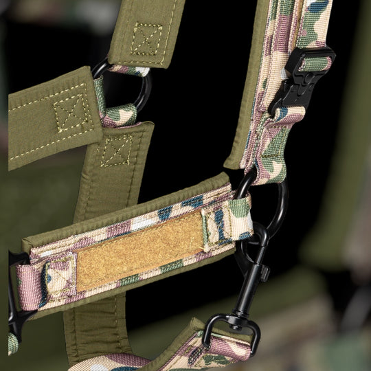 Tac Team Halfter mit Namenpatches - camouflage