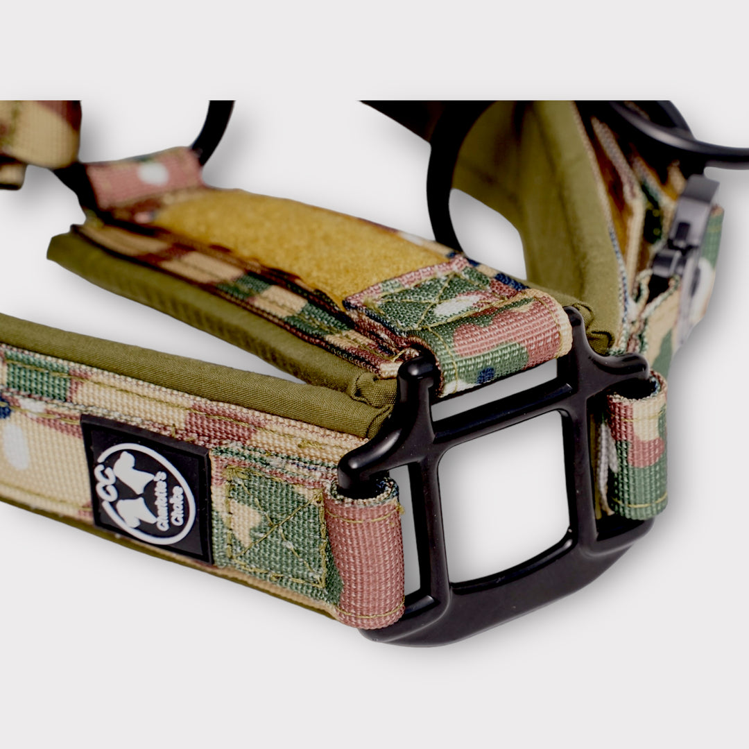 Tac Team Halfter mit Namenpatches - camouflage