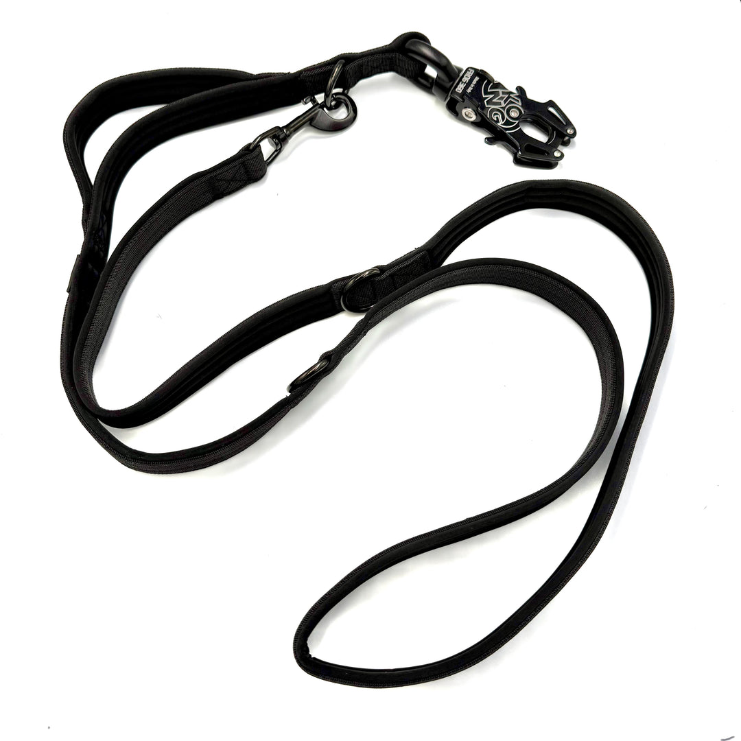 On Duty Leine 2.20 m 2.5 cm breit verstellbar mit Standard-Karabiner oder Frog 360