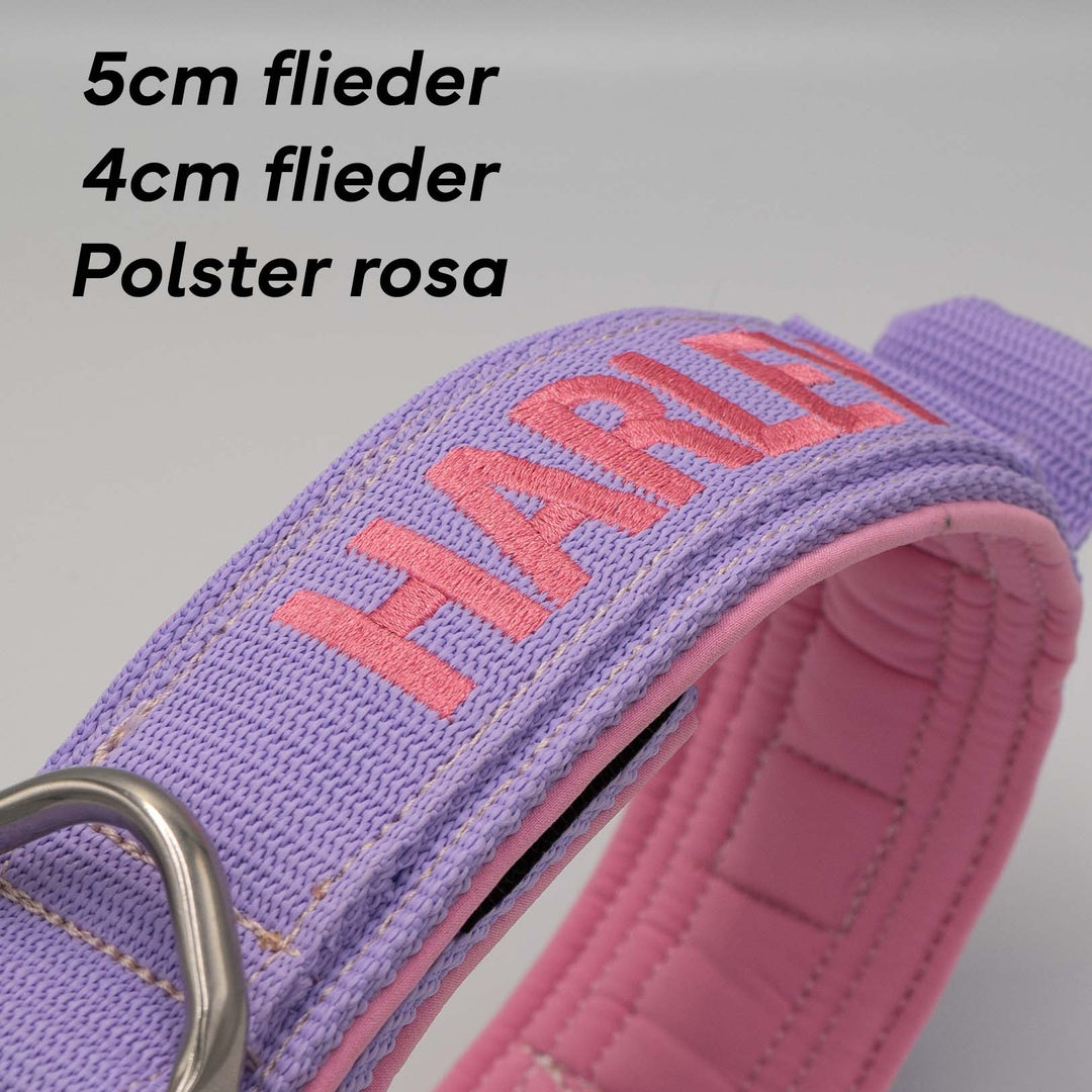 Luxus Heavy Duty Cobra Halsband 5 cm für grosse Hunde (Farben personalisierbar)