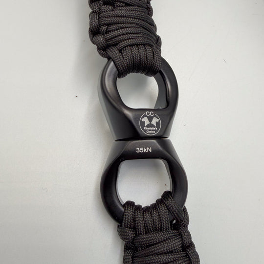 Extrem starke Hundeleine  Paracord für sehr starke Hunde die stark ziehen mit Wirbel
