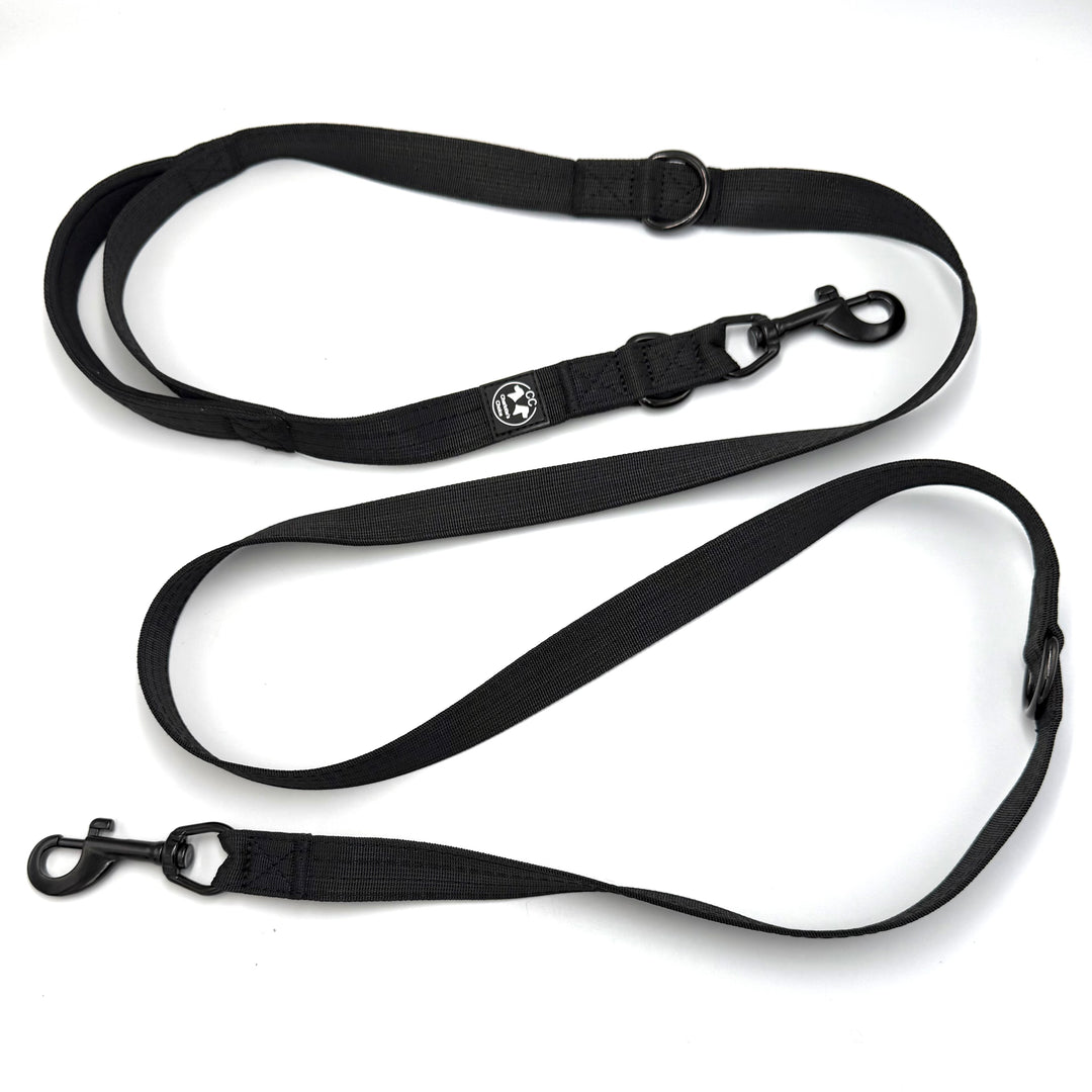 On Duty Leine 2.20 m 2.5 cm breit verstellbar mit Standard-Karabiner oder Frog 360
