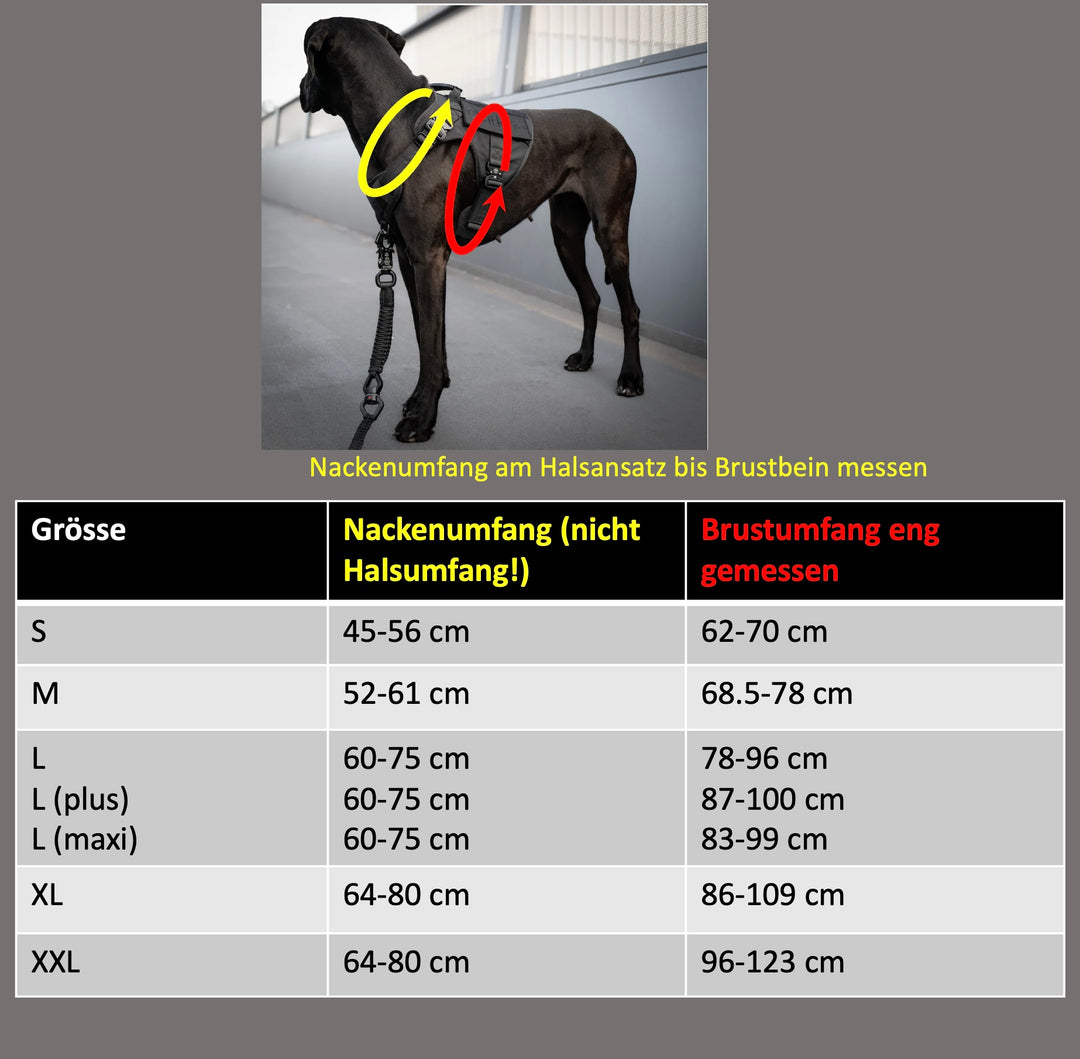 Alltrail CC-K9 Deluxe Hundegeschirr - 4 Metallschnallen & hochwertige Fertigung