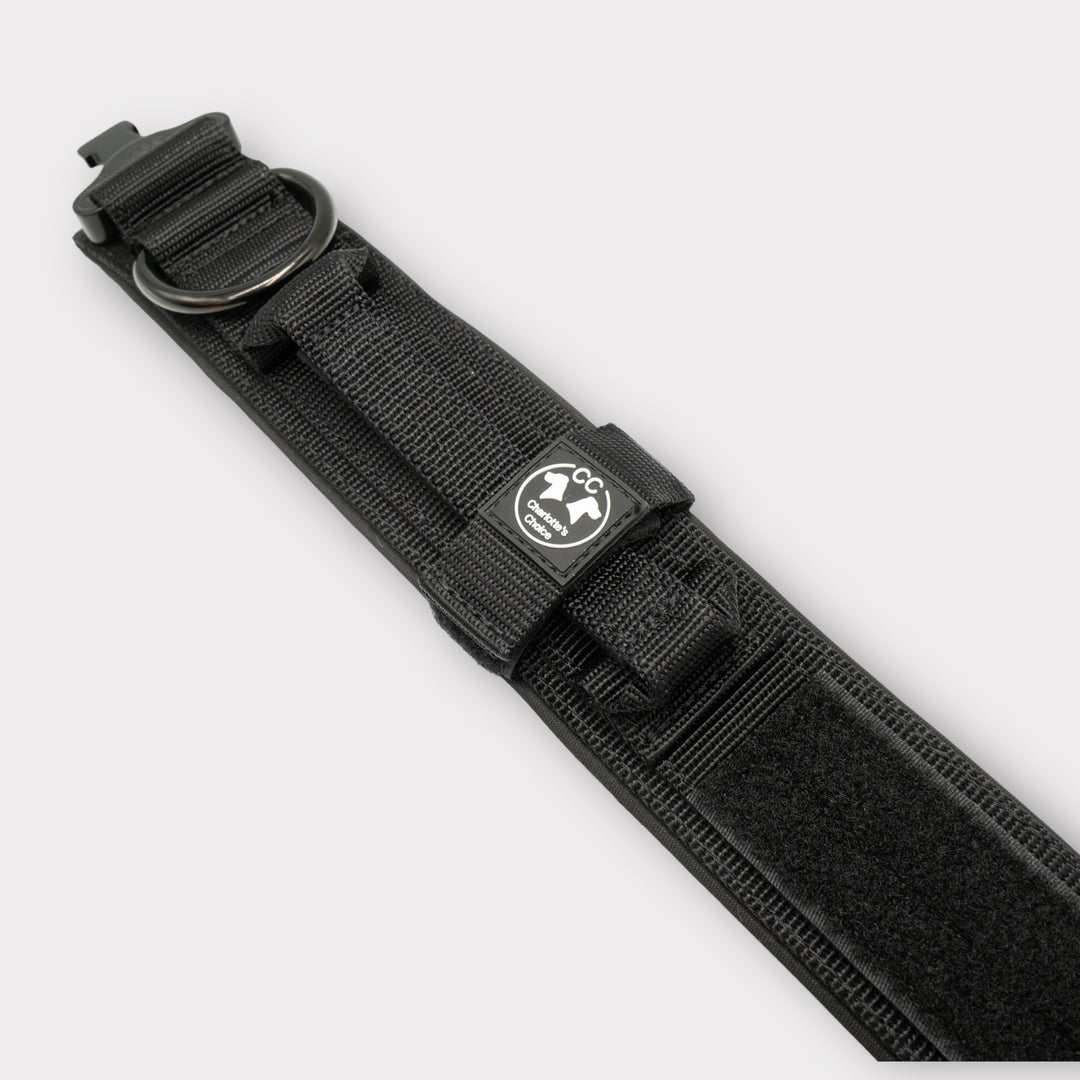 Halsband grosse Hunde breit schwarz 5 cm breit gepolstert