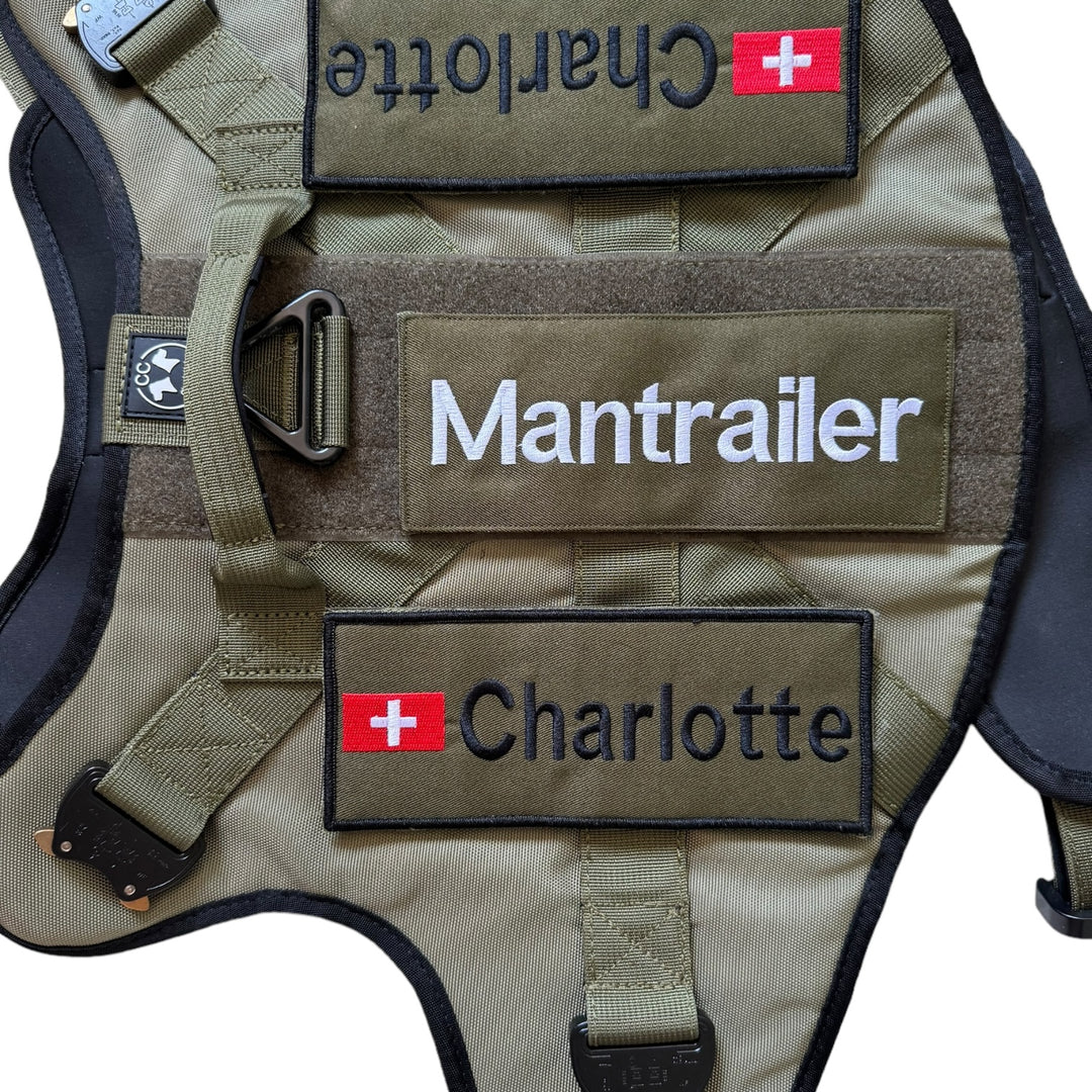 Hunde Patches zum anschreiben von Hund