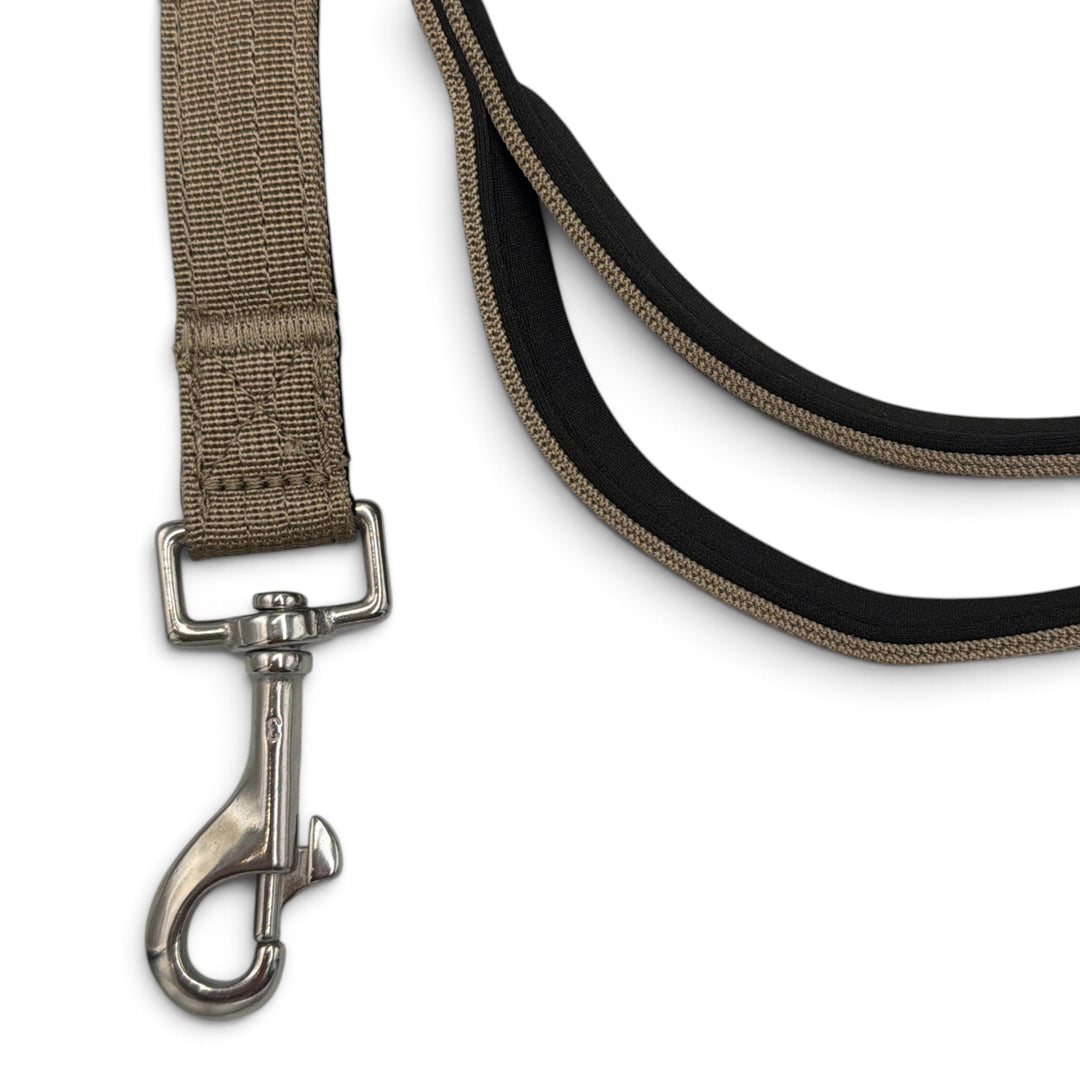Titane ajustable <tc>laisse</tc> sable 2 m 2,5 cm de large avec mousqueton standard entièrement rembourré