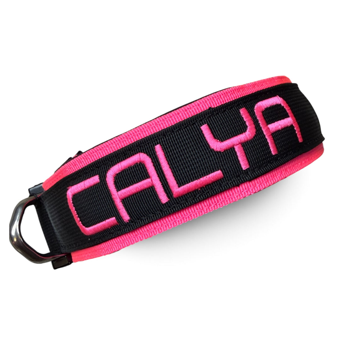 Collier de luxe <tc>Heavy Duty</tc> 5 cm /7 cm/ 10 cm pour grands chiens (coussin supplémentaire) avec Austrialpin Cobra