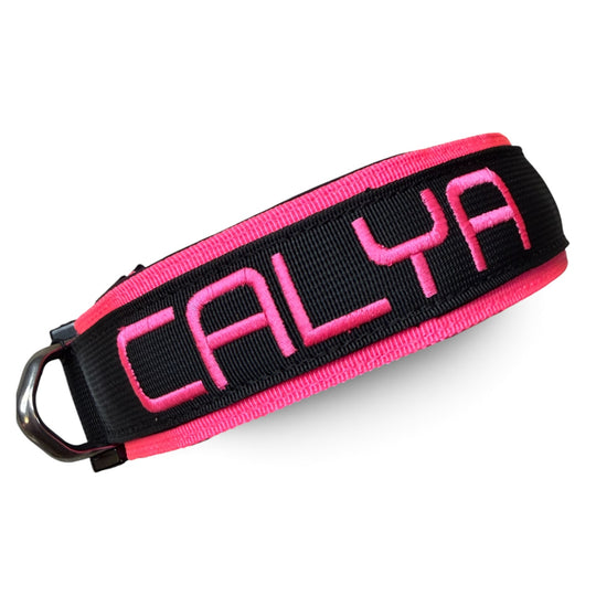 Collier de luxe <tc>Heavy Duty</tc> 5 cm /7 cm/ 10 cm pour grands chiens (coussin supplémentaire) avec Austrialpin Cobra