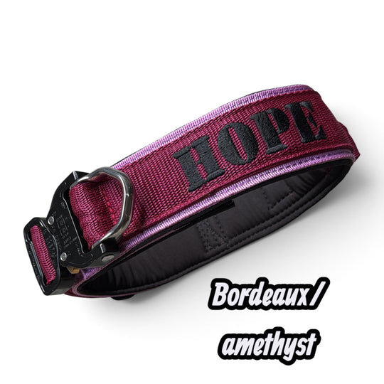 Luxus Heavy Duty Halsband 5 cm /7 cm/ 10 cm für grosse Hunde (zusätzliche Polster-Unterlage) mit Austrialpin Cobra