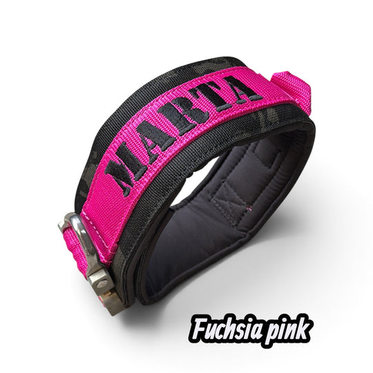 Luxus Heavy Duty Halsband 5 cm /7 cm/ 10 cm für grosse Hunde (zusätzliche Polster-Unterlage) mit Austrialpin Cobra