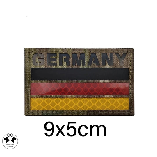 Patches / Flaggen IR (infrarot)-Patches und Stick-Flaggen für Heavy Duty & School Bag Velcro-5cmx8cm