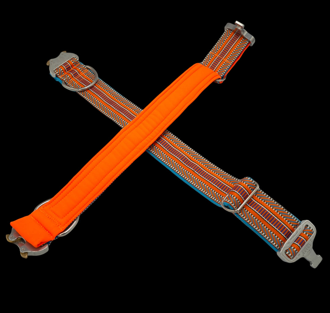 Luxus Halsbänder für grosse Hunde orange