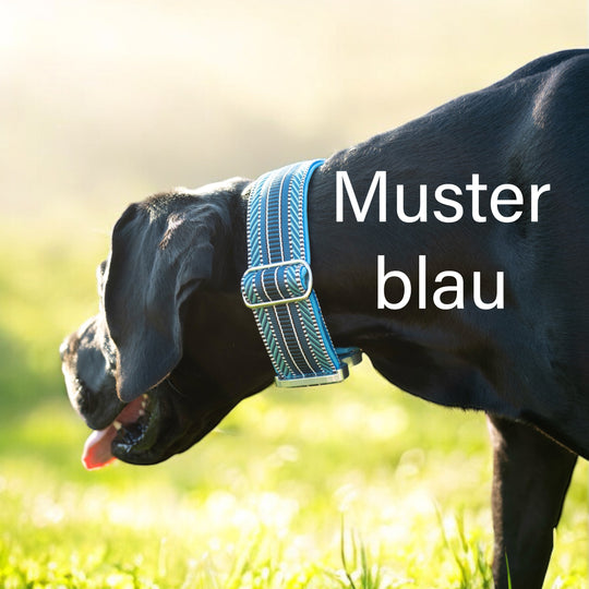 Muster blau Halsband