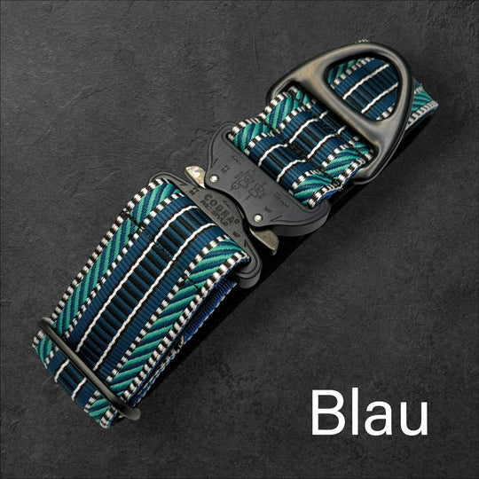 Muster blau Halsband Cobra